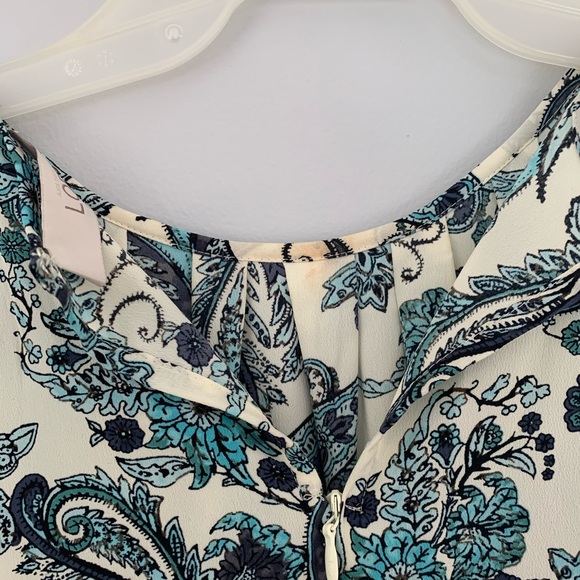 NWT LOFT Blue Paisley Maxi Halter Dress - Picture 10 of 10